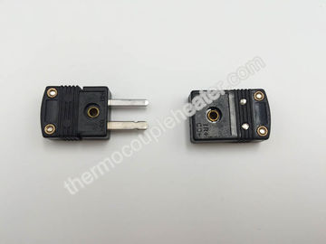 Chine Type noir mini prises de thermocouple thermoplastiques de J masculines et femelles fournisseur