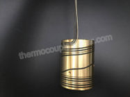Plastic Industry Coil Heaters With Thermocouple Big Diameter Brass Material