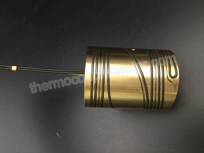 Plastic Industry Coil Heaters With Thermocouple Big Diameter Brass Material