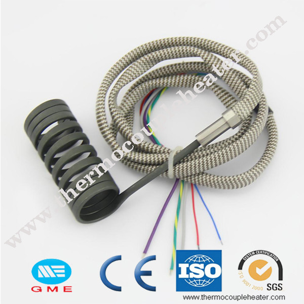 Injection Moulding Coil Heater With Thermocouple J Type / Electric Tube Heaters