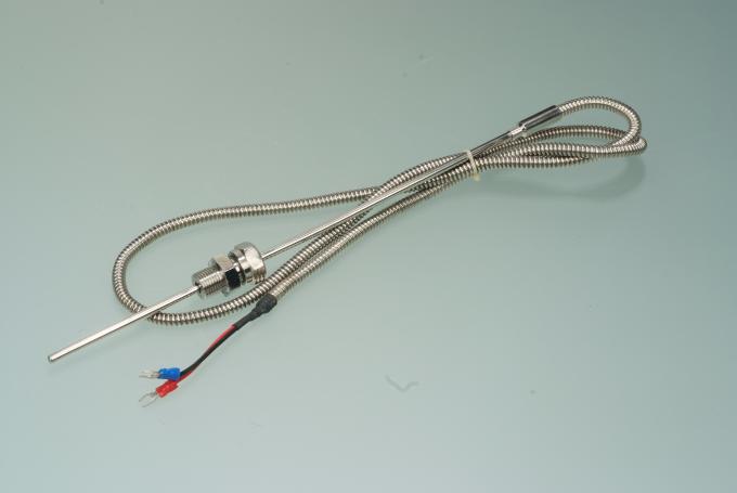 Le ressort de pression a fixé le type du thermocouple J de RDT de thermocouple avec le fil en métal