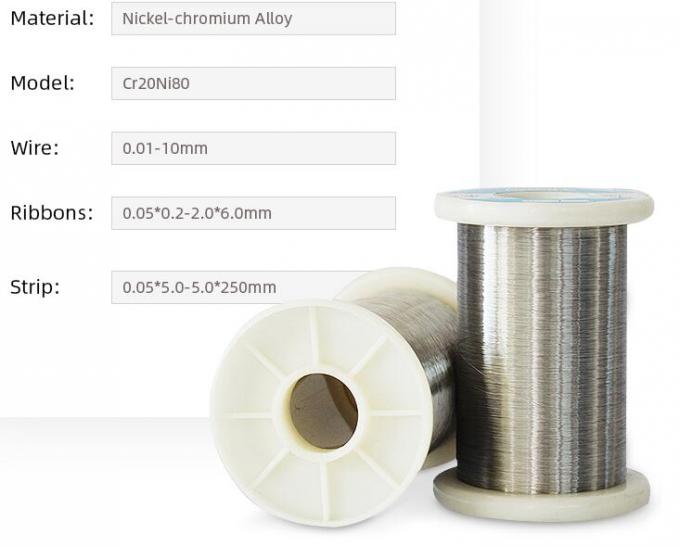 fil de bobine de nickel chrome nichrome ni80cr20 fil 2.60mm nicr 80/20 nichrome