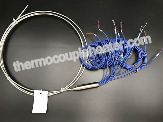 Type fil de gaine d'AISI 304 de thermocouple isolé par minerai multipoint de J sans mise à la terre