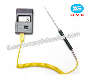 Type multifonctionnel de poignée aiguille mince/sonde pointue K de surface de thermocouple