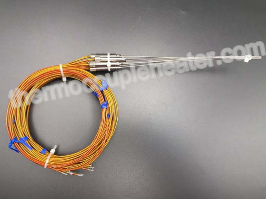 Type J Thermocouple RTD Avec 24GA Kapton Leads Et Transition Métallique