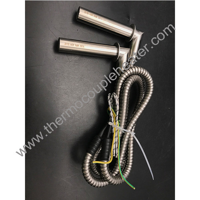 Élément de chauffage par cartouche électrique avec tube métallique flexible