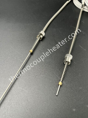 K Type Thermocouple with Adjustable Compression Fitting and connector