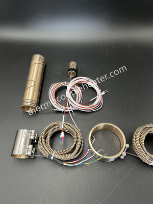 Résistance électrique à l'axe de la bande de serrage chauffante à bobine avec thermocouple de type J pour le système de chauffage