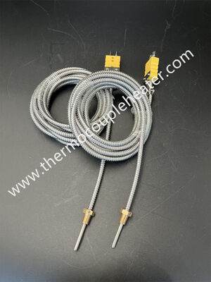 Plage de mesure flexible du thermocouple : -200-400 degrés Sondes thermocouple isolées minérales
