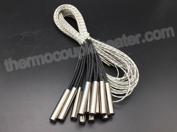 Appareils de chauffage de cartouche du diamètre 10MM avec les avances intérieurement reliées de fibre de verre