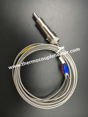 Type de thermocouple de style de baïonnette de capteur de température J/K avec le câble de 2m