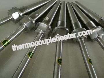 Customized High Temperature Thermocouple With 75mm Movable Flange , Explosion Proof