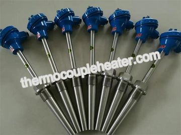 Customized High Temperature Thermocouple With 75mm Movable Flange , Explosion Proof