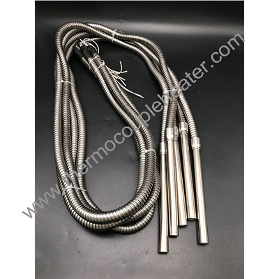 High Density Stainless Steel Cartrid Heating Element New Automatic Cartridge Heater Armoured Cable