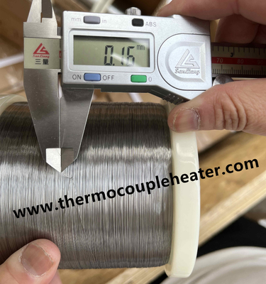 High Resistance Alloy Wire 0Cr25Al5 Thin Round Wire Diameter 0.15mm 80 Ohms/Meter