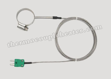 Type K de thermocouple de bride de tuyau de cercle de solides solubles pour l'industrie chimique de pétrole