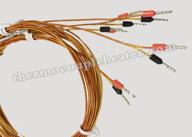 Type métrique RDT de thermocouple de transition moulée par coureur chaud de K J avec le câble de Kapton