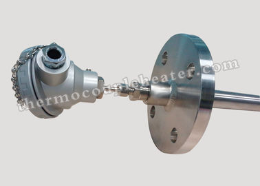 Tube de style de bride d'acier inoxydable/type type sonde de fil de J T K de thermocouple