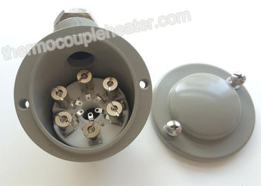 En aluminium le chef de connexion de thermocouple de moulage mécanique sous pression KD/DIN B en couleurs RAL7032