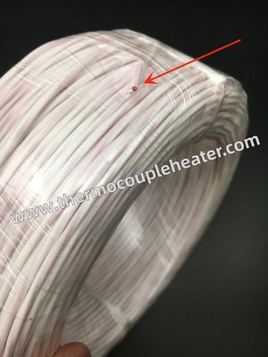 Câble 3x24AWG de compensation de RDT PT100 avec le blanc rouge d'isolation de téflon