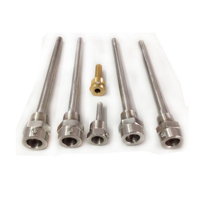 Thermocouple industriel Thermowell d'acier inoxydable de machine de commande numérique par ordinateur avec la bride, représentation de coût élevée