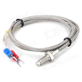 RDT de thermocouple de fil d'isolation de 1 mètre avec l'écran tressé d'acier inoxydable