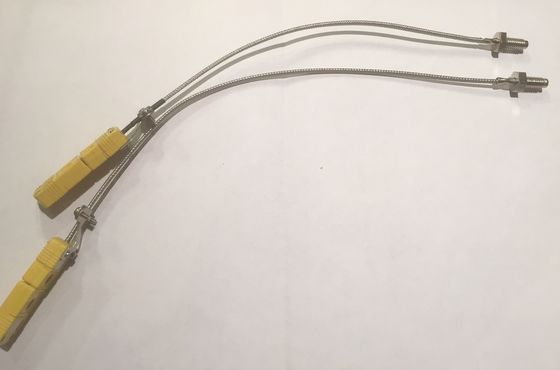 M6 sonde de RDT de thermocouple de calibrage du fil K avec le mini connecteur deux