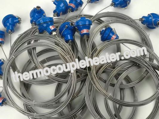 thermocouple électrique de RDT 12-480V avec des prises, câble isolé par minerai de 3.0mm