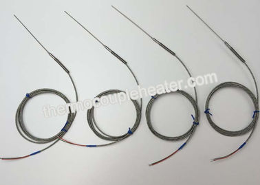 le thermocouple sans mise à la terre de coureur chaud de 1.5MM avec la fibre de verre mène/transition en métal