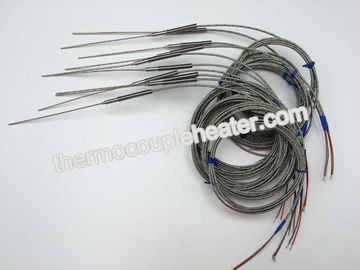 le thermocouple sans mise à la terre de coureur chaud de 1.5MM avec la fibre de verre mène/transition en métal