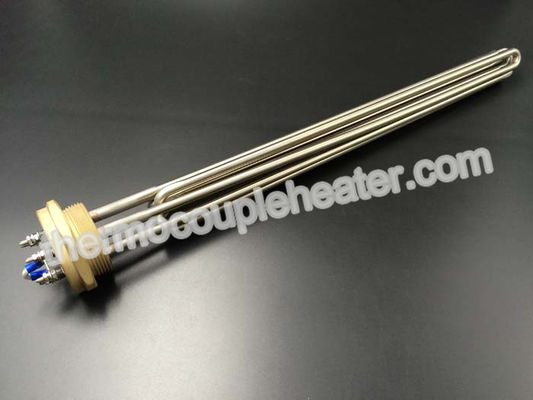3 Element Industrial Tubular Heaters / Flange Immersion Heater  For Rinse Tank Heating