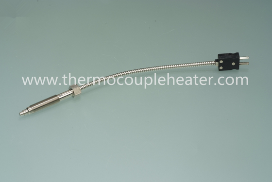 Sonde filetée par thermocouple avec les avances et les connecteurs flexibles