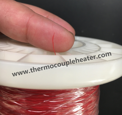 Câble de thermocouple adapté aux besoins du client J 40AWG 0.08mm avec le revêtement de téflon