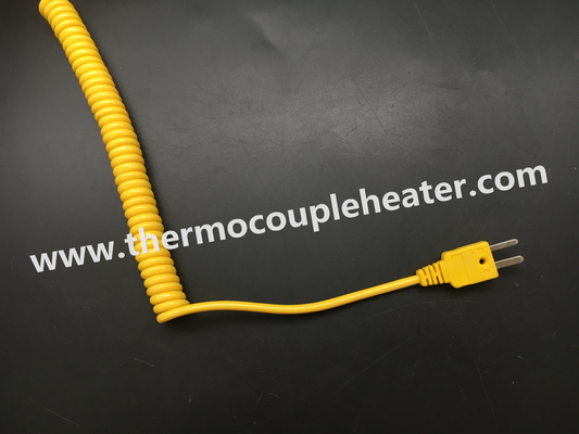 Type K de prise de thermocouple avec le câble de ressort d'extension