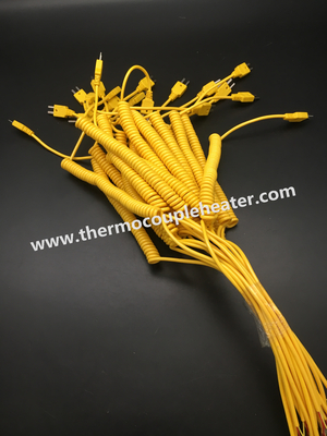 Type K de prise de thermocouple avec le câble de ressort d'extension