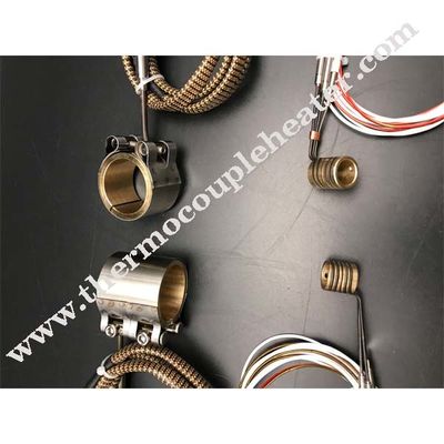 Réchauffeur de bobine de bande de serrage axial à résistance électrique avec thermocouple de type K pour système de canaux chauds