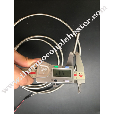 Type engainé thermocouple de type sondeur du diamètre 1.0mm 1.5mm 3.0mm 6.0mm d'acier inoxydable de K/j/n