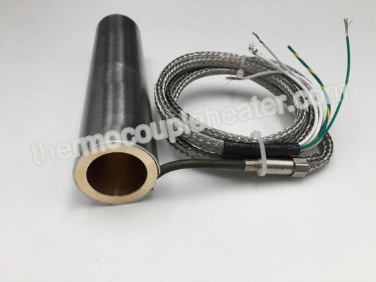 Acier inoxydable 304 appareils de chauffage de bobine blindés avec le noyau en laiton/thermocouple J