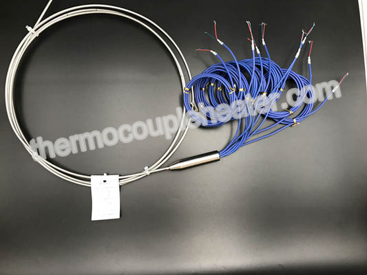 Type fil de gaine d'AISI 304 de thermocouple isolé par minerai multipoint de J sans mise à la terre