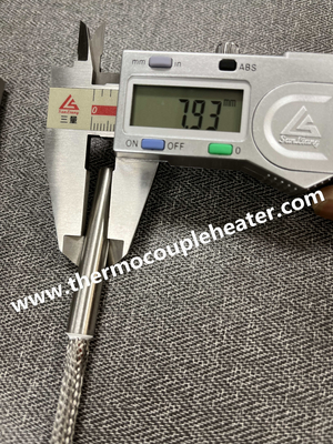 Chauffe-cartouche câble interne connecté avec bouclier en acier diamètre 5/16 "