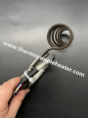 Chauffe-eau en spirale section transversale 3,2x3,2 mm Tailles différentes sortie radiale