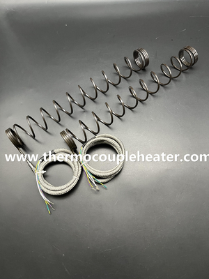 Chauffe-eau en spirale section transversale 3,2x3,2 mm Tailles différentes sortie radiale
