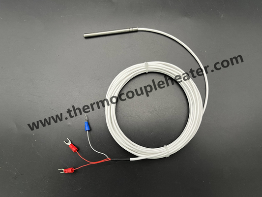 Cable en téflon RTD PT100 à capteur de température isolé minéral de classe A