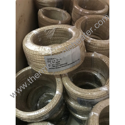 Cable résistant à la chaleur à 500 °C Mica enveloppé en fibre de verre fil tressé fil de nickel pur
