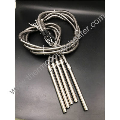 Élément chauffant de cartouche en acier inoxydable à haute densité Nouveau câble blindé automatique de chauffage de cartouche