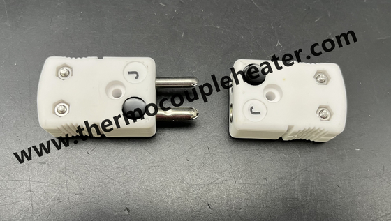 Connecteur de thermocouple en céramique de type J Taille standard mâle et femelle