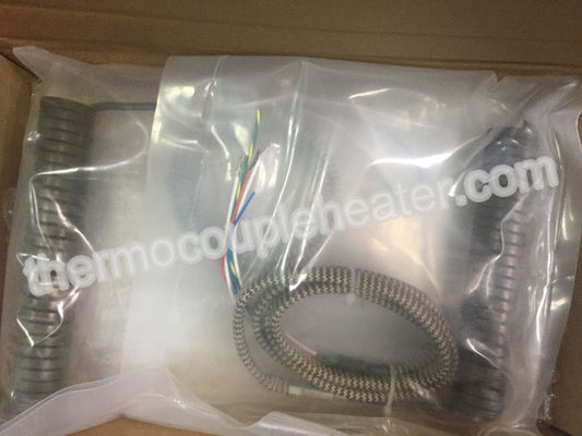 Les appareils de chauffage électriques de bobine/ressort de coureur chaud avec du silicone ont disparu des avances de fibre de verre