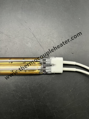 Lampes halogènes à double tube réflecteur en or tube de quartz chauffeur infrarouge
