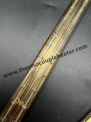 Lampes halogènes à double tube réflecteur en or tube de quartz chauffeur infrarouge