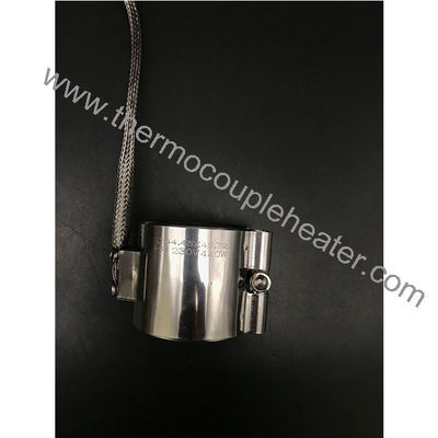 Extrudeur en acier inoxydable à vis à baril Mica Chauffe-bande isolée avec thermocouple